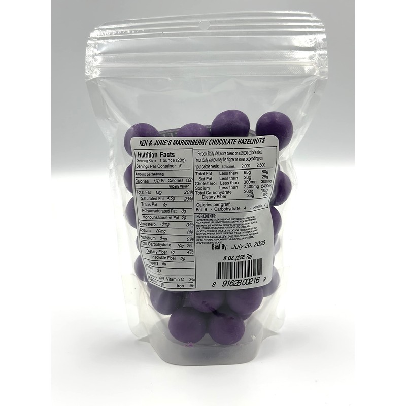 Marionberry Candy Coated Hazelnuts - 8 Oz Bag