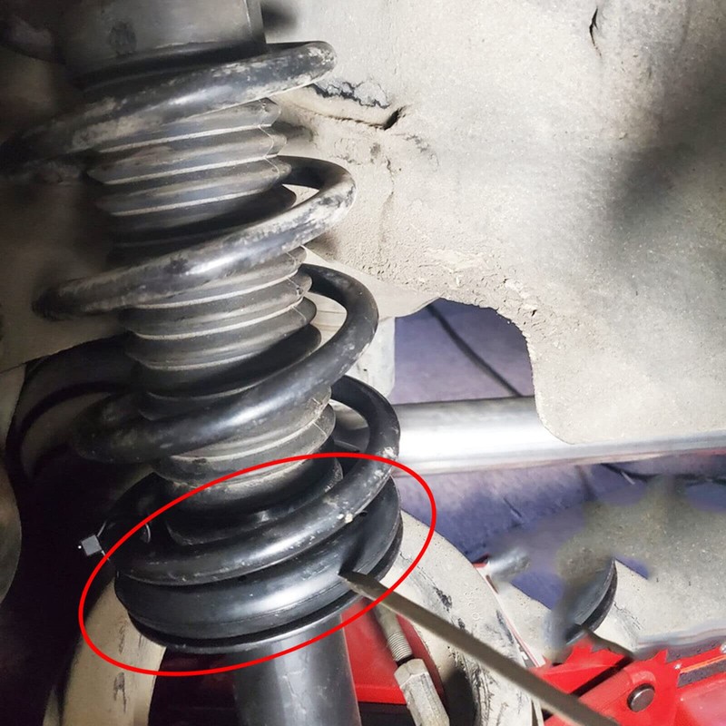 2PCS Universal Coil Spring Silencer Insulator Rubber Sleeve Front Rear