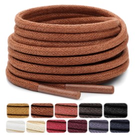 Stepace 2 Pairs (4 Pieces), Waxing, Shoelaces, Business Shoes, Lacing Leather Shoes, Lacing Shoes, Mountain Climbing Shoes, Sneakers, Shoelaces, Length 26.0 - 53.1 inches (66 - 135 cm), 6 Colors,