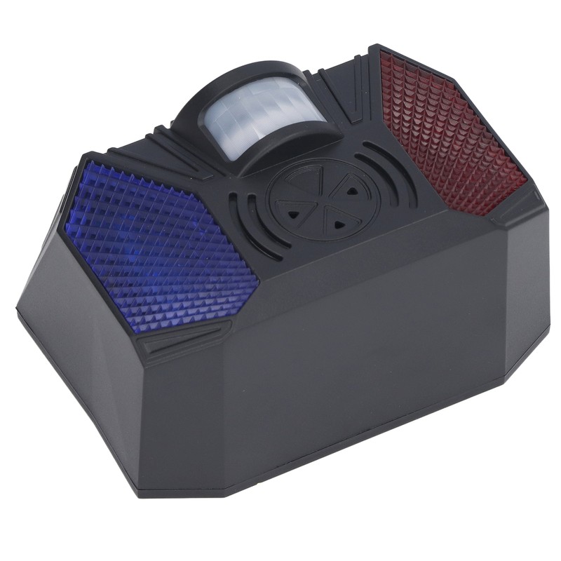Solar Alarm Lamp IP65 Waterproof Infrared Siren Sound Light Alert