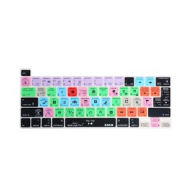 XSKN Logic Pro English Silicone Shortcuts Keyboard Cover Skin for Touch Bar Models 2019 MacBook Pro 16 inch A2141 2020 MacBook Pro 13.3 inch A2251 A2289 A2338 M1 Keyboard US&EU Version