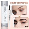 Eyebrow Pen, Waterproof Microblading Eyebrow Pencil, 4 Tip Precise Eye