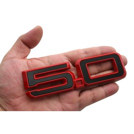 2pcs 5.0 Side Emblems 3D Badge Replacement for 2024 Mustang GT PR3Z-16228-D New (Redline)