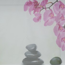 Joyswahl Zoe Roman Blind Voile Roman Curtains with Hooks Eyelet Roman Blind W x H 80 x 140 cm White Pack of 1