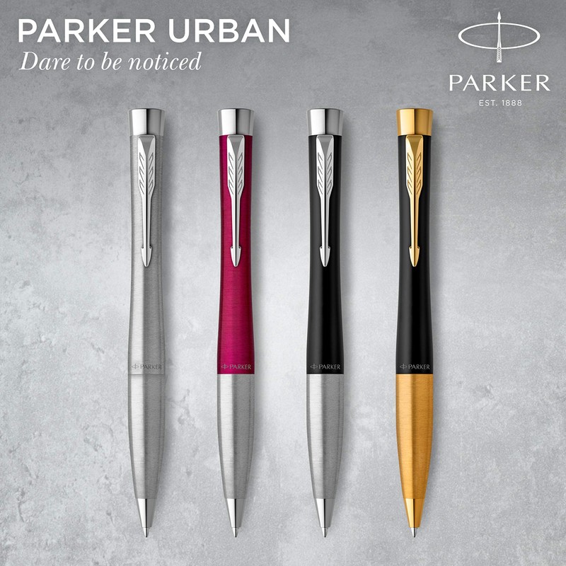PARKER Urban Twist Ballpoint Pen | Muted Black with Chrome