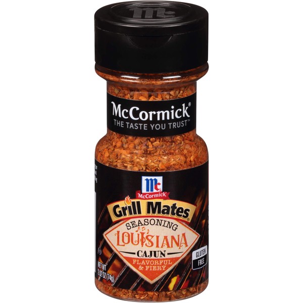 McCormick Grill Mates Louisiana Cajun Seasoning, 2.62 oz (Pack of 6)