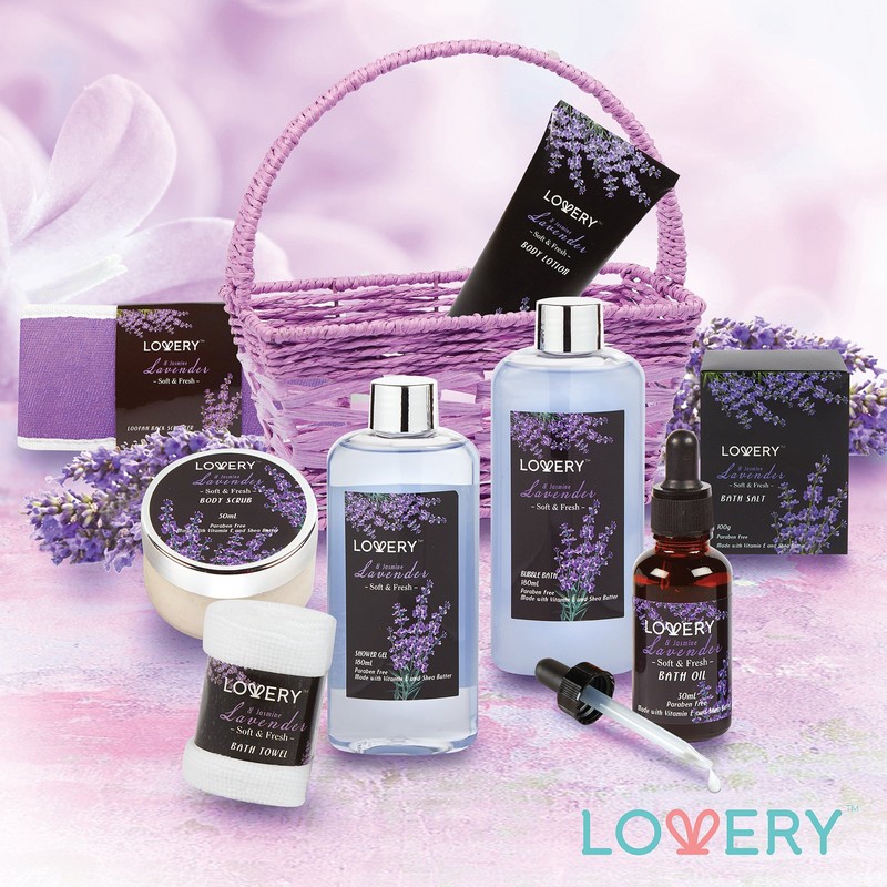 Christmas Gifts, Spa Gift Basket, Luxury 9 Piece Bath &
