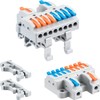JANDECCN 6pcs DIN Rail Terminal Blocks, DIY Splicing Wire Connectors