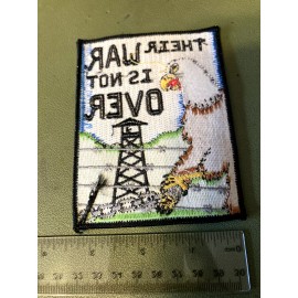 Embroidered Military Patch Army POW MIA Their War is Not Over NEW Chained Eagle
