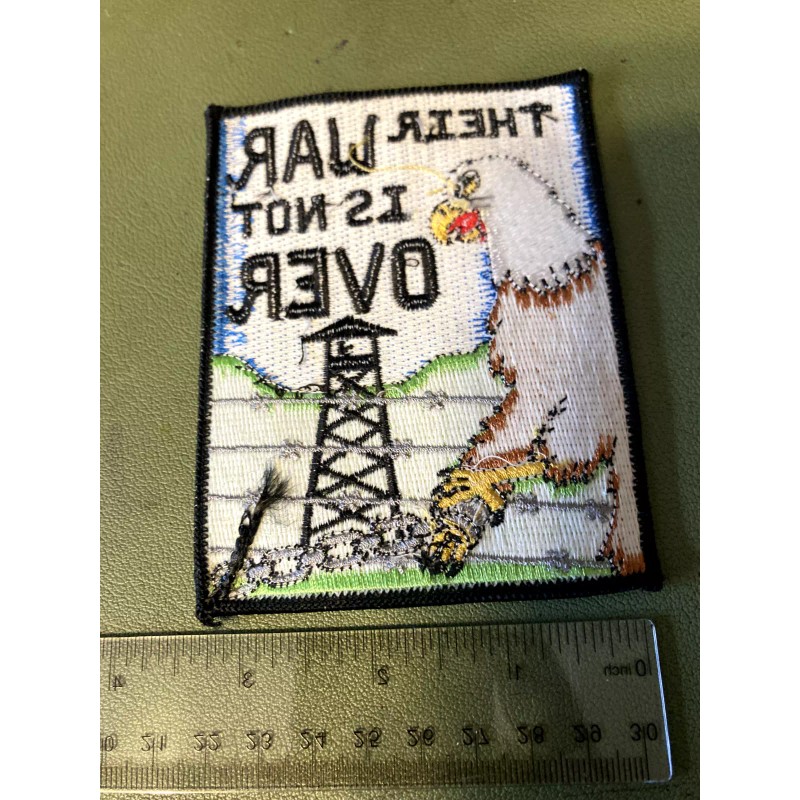 Embroidered Military Patch Army POW MIA Their War is Not