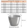 PECZEKO Flower Pot Shiny Plastic Planter Decorative Pot for Large