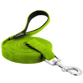 Loutep Dog Training Leash 15ft 20ft 30ft 50ft 100 feet - Extra Long Leash for Dogs with Padded Handle for Small Medium & Large Puppy Breed, Outdoor obedience, Agility Nylon Recall line Lead