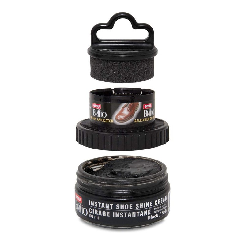 Moneysworth & Best Instant Shoe Shine Cream Kit with Dauber,