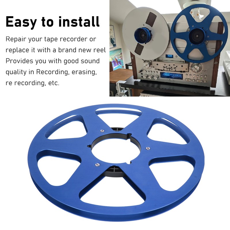 1/4 10.5 Inch Empty Tape Reel 6 Hole Aluminum Alloy
