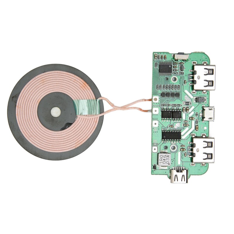 5W Wireless Charging Module Coil PCBA Circuit Board Dual USB
