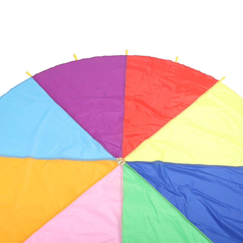 Kids Rainbow Parachute Physical Exercise Sensory Training Kindergarten Outdoor Group