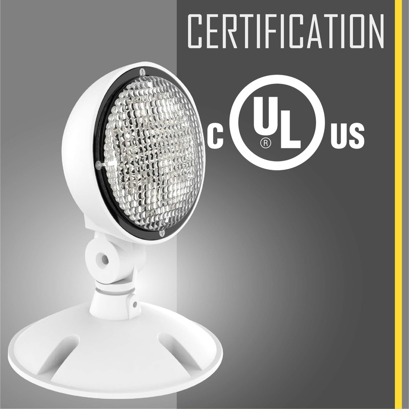 Compass CORS Hubbell Lighting LED Single Head Emergency Light,White