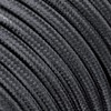 ledscom.de Textile Cable, 3 m, Black, 2 x 0.75 mm²,