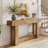 LITTLE TREE 63-Inch Console Table with Storage, Farmhouse Sofa Table