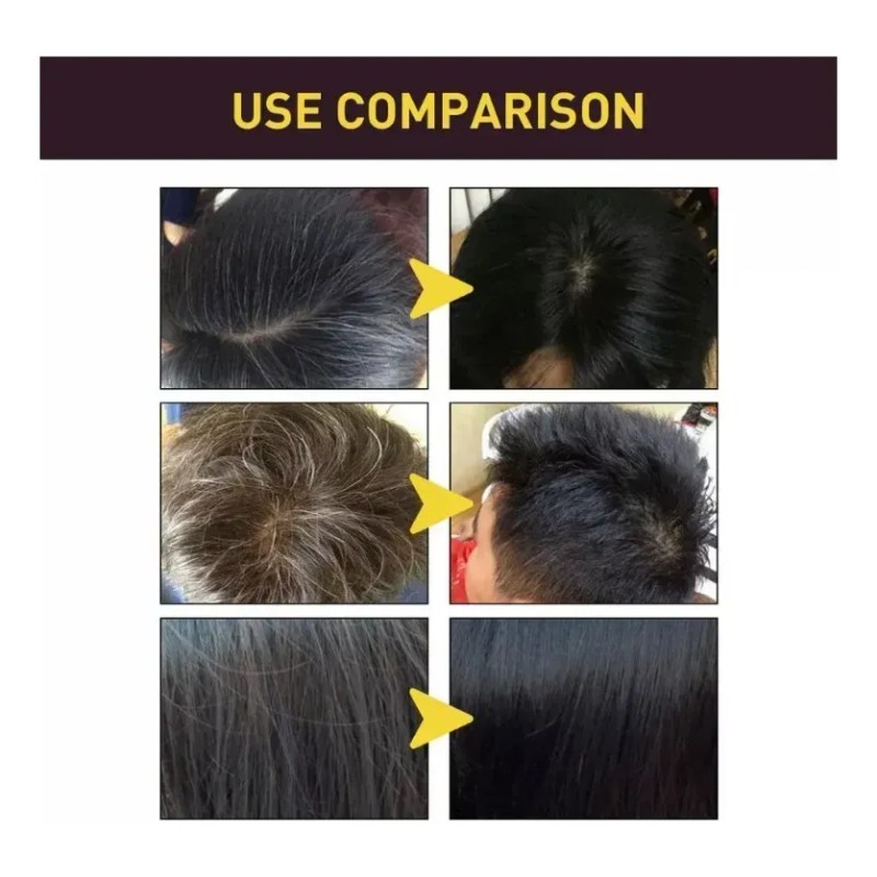 Shampoo Cubrir Canas Tinte Negro Dexe Hair Dye