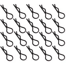 marfitec Pack of 20 Body Clips 1:8 R Cotter Pins 30 mm Black