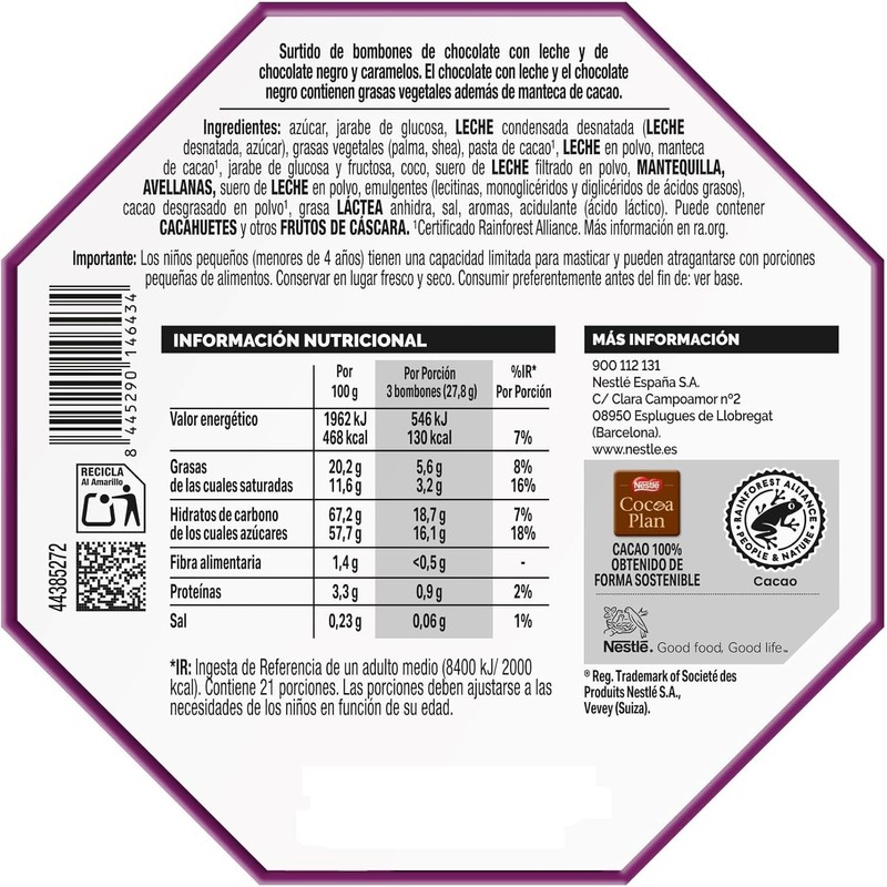 Nestle Quality Street Chocolate Tin 813g (Pack of 1)