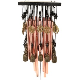 Juanxian Outdoor Indoor 28 Metal Tube Wind Chime with Copper Bell Large Windchimes for Patio Garden Terrace W Fengshuisale Red String Bracelet