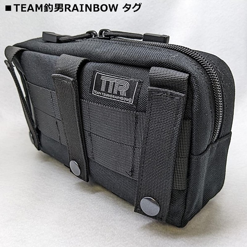 TEAM TSURIO RAINBOW BK01 Tactical Drop-in Accessory Pouch W Zipper,
