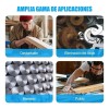 MIZETLI Rebabeadores Carburo Tungsteno Burr 1/4 5pzs Fresa Taladro