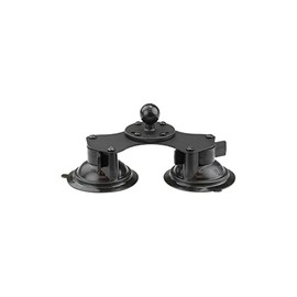 RAM MOUNTS Twist Lock Dual Suction Cup Base 1" Ball RAM-B-189B-202U Black