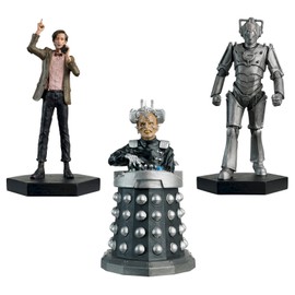 DOCTOR WHO Figurine Collection Hand Painted Figures 1:21 Scale Collector Boxed Models … (Figure Bundle #2-11th Doctor, Davros, Cyber-Controller)