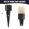 1 Pcs 4x4 Fence Post Anchor Ground Spike 16"(Inner Size