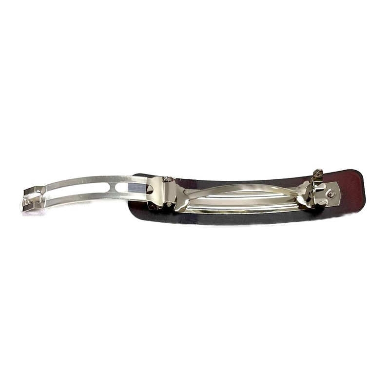 Gachipin® No-Slip Barrette, Corner Glossy Barrette (Brown)