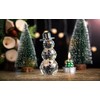 HDCRYSTALGIFTS Crystal Snowman Figurines Collectibles with Hat, Table Decor Paperweight