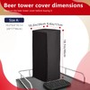 Kegerator Beer Tower Cover, Single or Double Tap Draft Tower