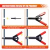 ZIMISI 10PCS Plastic Rivet Gun Kit, Pop Rivet Gun Tool