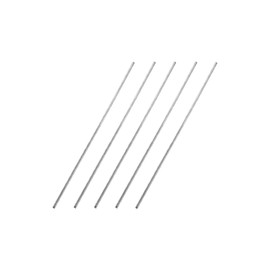 sourcing map 1.5mm x 100mm 304 Stainless Steel Solid Round Rod for DIY Craft - 5pcs