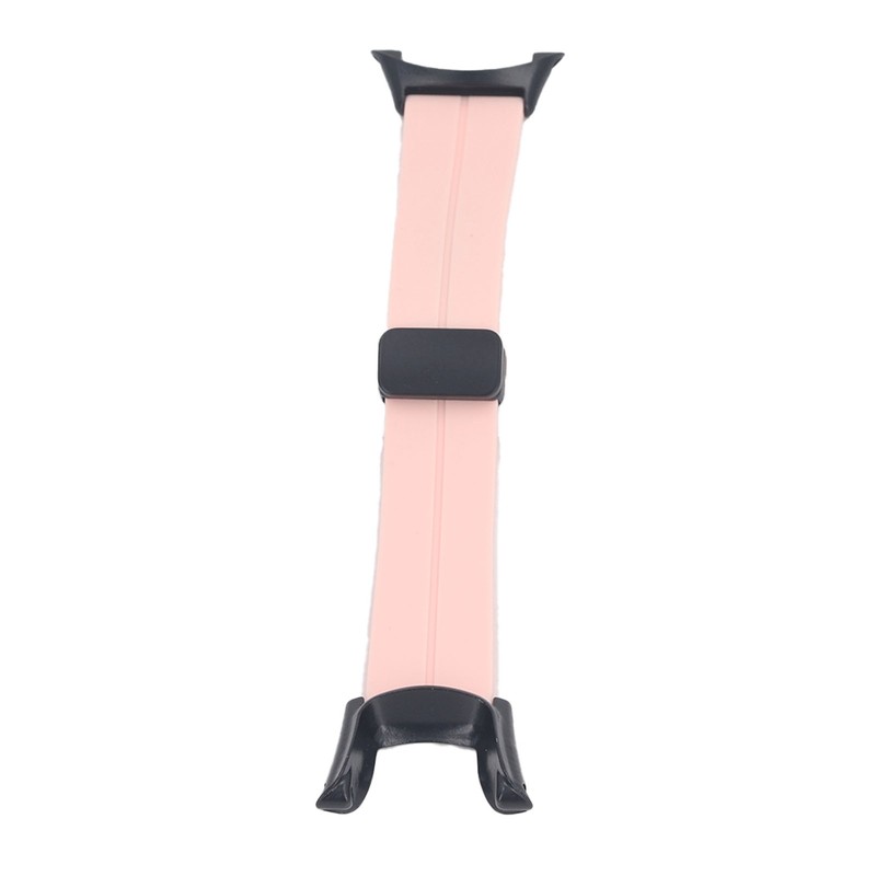 Silicone Watch Strap Waterproof Magnetic Folding Buckle Replacement Watchband for