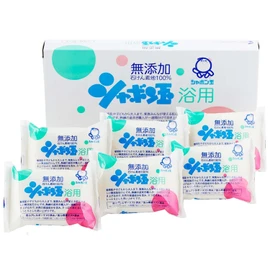 Shabondama 100% Soap, Cosmetic Soap for Bubble Baths, 3.5 oz (100 g) x 6 Packs [For Body, Hair, Face]
