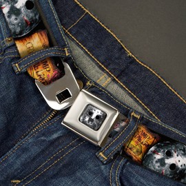 Buckle-Down Seatbelt Belt Friday the 13th Jason XL