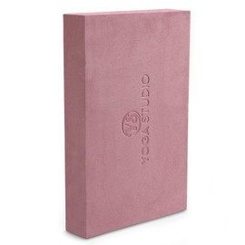 Yoga Studio Yoga Block - 30cm x 20cm x 5cm, Non-Slip EVA Block, Lightweight Exercise Accessory (Dusty Pink)