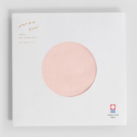 Honda Towel, Imabari Towel, Handkerchief, Monori Imabari Gauze Handkerchief, Gauze & Pile, Made in Japan, Light Pink, Approx. 9.4 x 9.4 inches (24 x 24 cm)