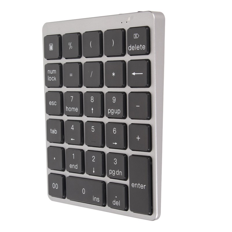 Numeric Keyboard Mini USB Rechargeable Wired 28 Keys Thin Portable
