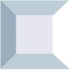 Stained Glass 2 X 2 Inch Clear Square Bevels Pack of 10