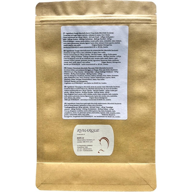 Wild Morel Mushrooms - Sun-Dried Caps (4 - 8 cm)