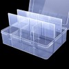YUGOOD Large Clear Organizer Box,12 Grids Organizer Box with Removable