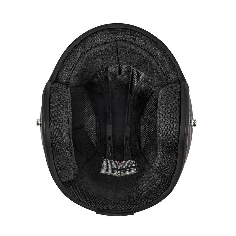 VCAN V85C 3/4 Open Face Motorcycle Helmet DOT Approved (Gloss