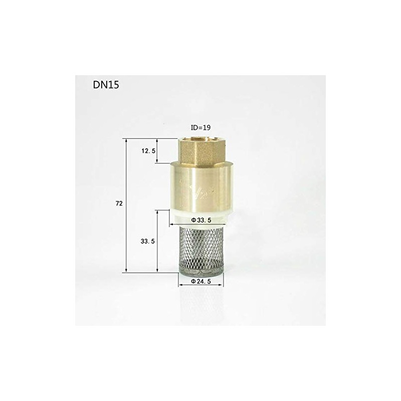 Check Valve for Suction Hose Screw Thread 1/2 3/4 1