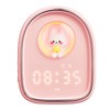 Smart Alarm Clock Cute Rabbit Capsule Look LED Night Light
