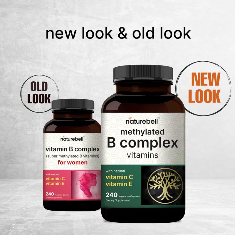 Methylated B Complex Vitamins, 240 Veggie Capsules | Multivitamin B